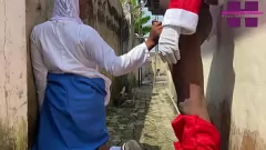 Jouer Orgie de Noël avec le Père Noël: Action de bite noire extérieure, Switpussy9ja & Big Cock Tunz