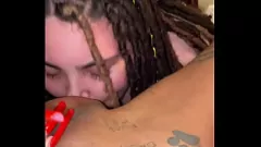 Redare Fetișul interrazial lesbian: Goldenxgoddess și Gakworld se distrează cu handjob și femdom